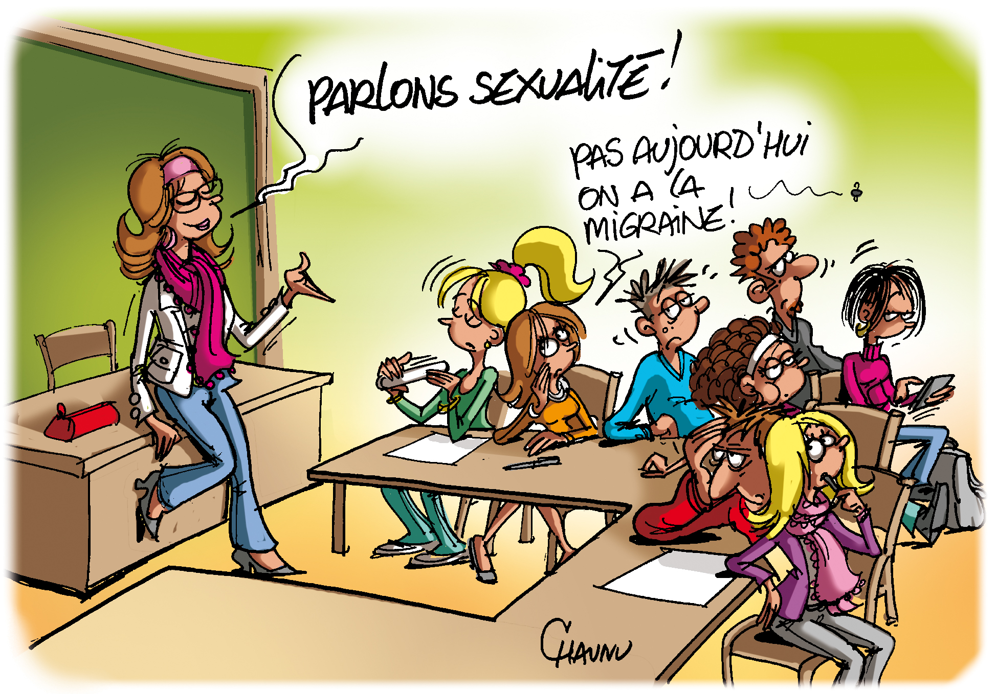 Dessin éducation Sexuelle Chaunu Show 4040